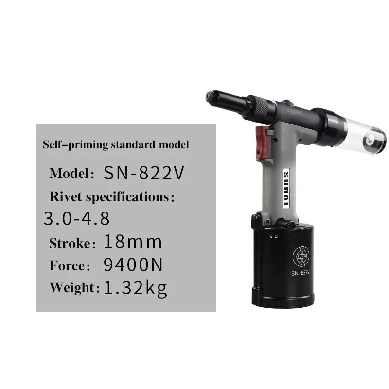 Fully Automatic Hydraulic Core-pulling Pneumatic Rivet -Gun Tool M3-M8 Threaded Nut Rivet Machine Rivet Kit