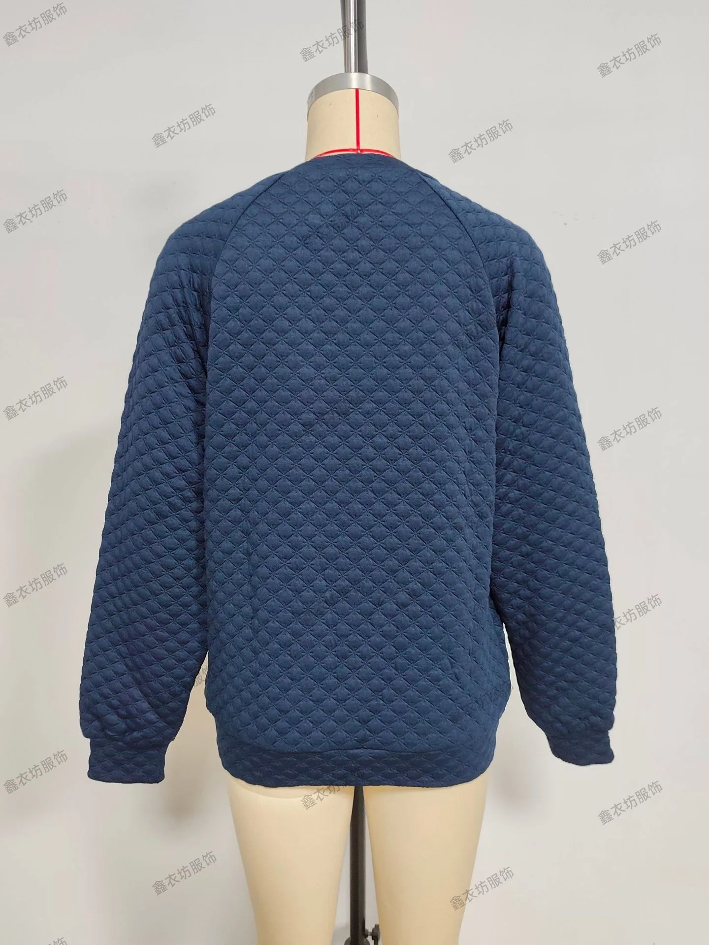 Casual Patchwork Slim Fit Hoodie with Regular Sleeve Elegant Commuter Mid Length Pullover Autumn Long Sleeve V Neck Women Hoodie