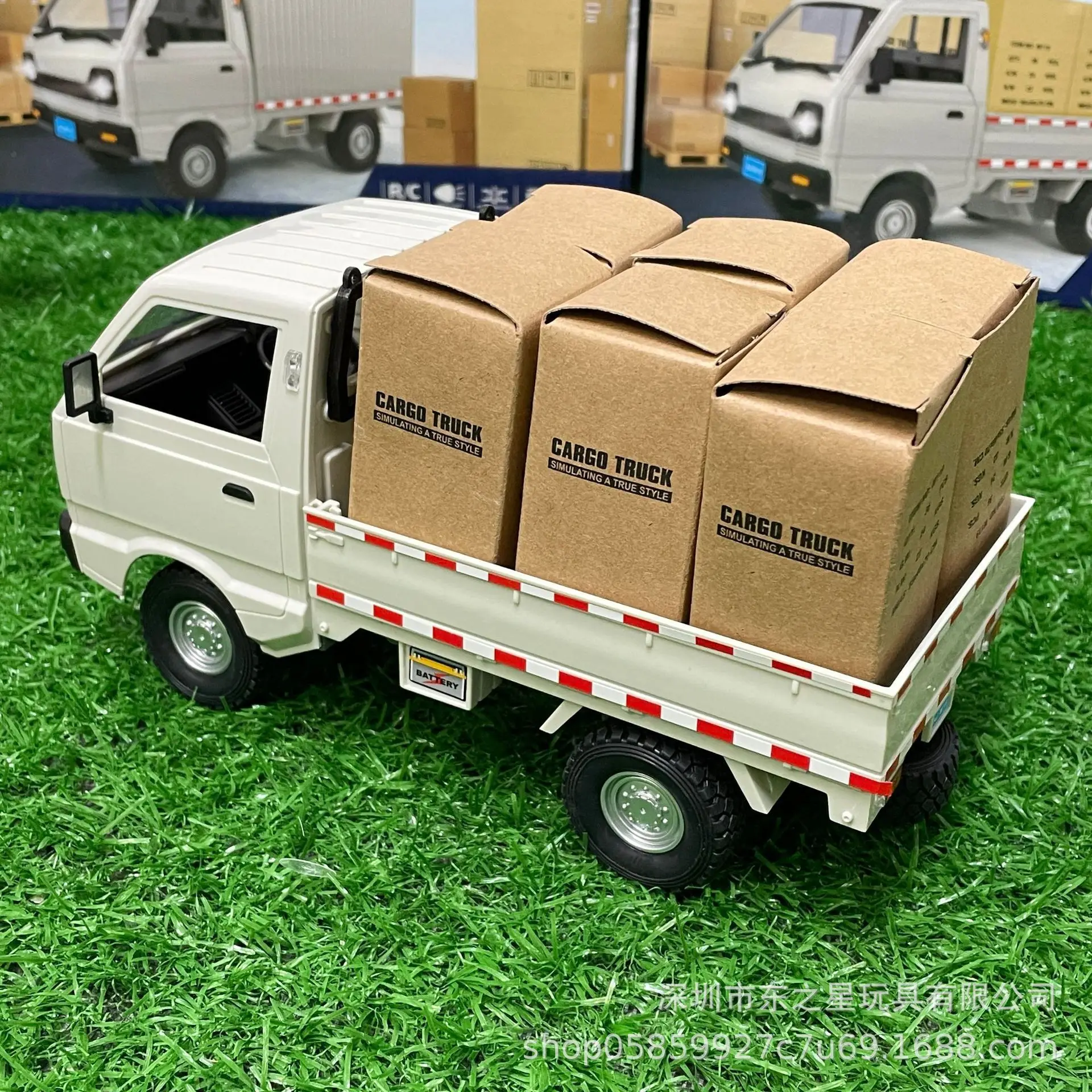 1:10/1:16 Wpl D12 Simulation Drift Climbing Truck Rc Model Car Led Light Haul Cargo Remote Control Toy Gift Christmas Present