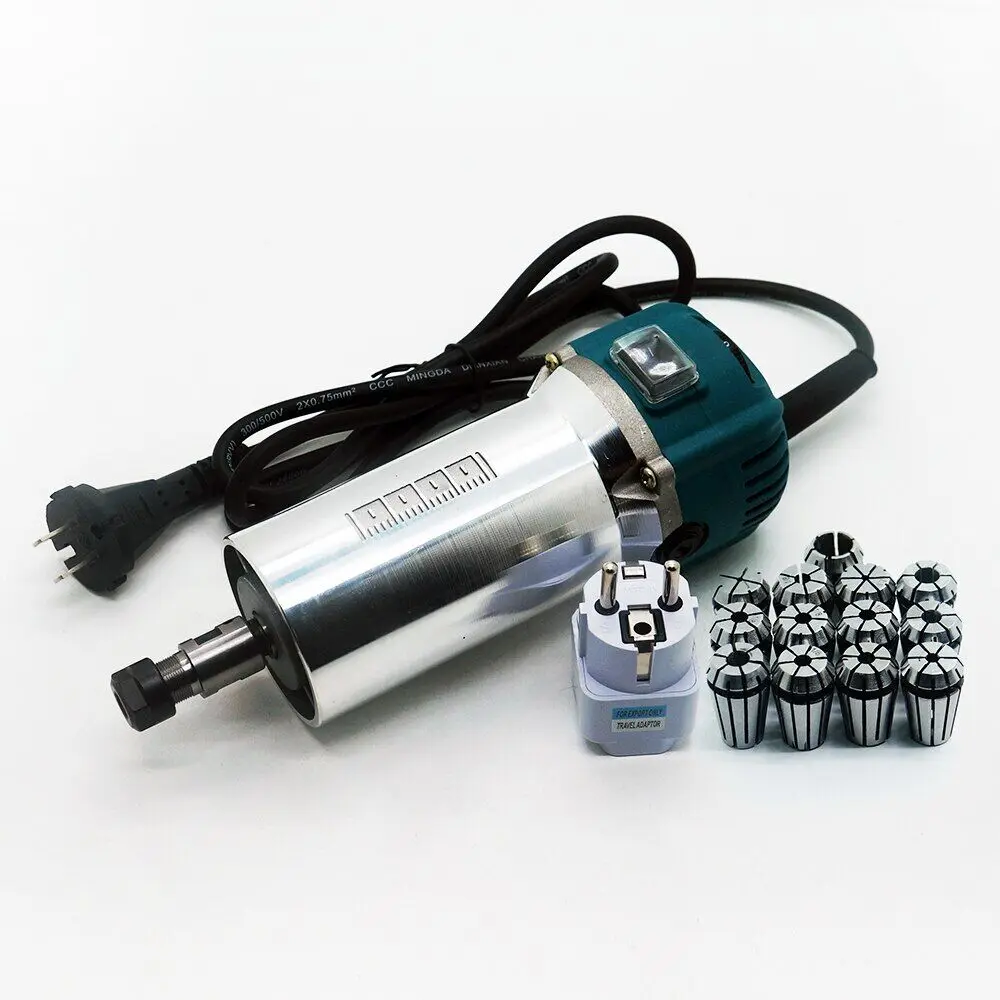 Imagem -03 - Roteador de Madeira Cnc Refrigerado a ar 1500w Eixo Motor Diâmetro 64 mm Er11 Pinça Mandril para Escultura em Alumínio Fresadora Gravador Máquina