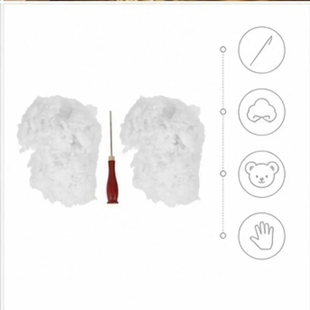 Wooden Handle Cotton Stuffing Tool For Home Craft Christmas Craft Set Needle Soft Sewing Pillows Cushions