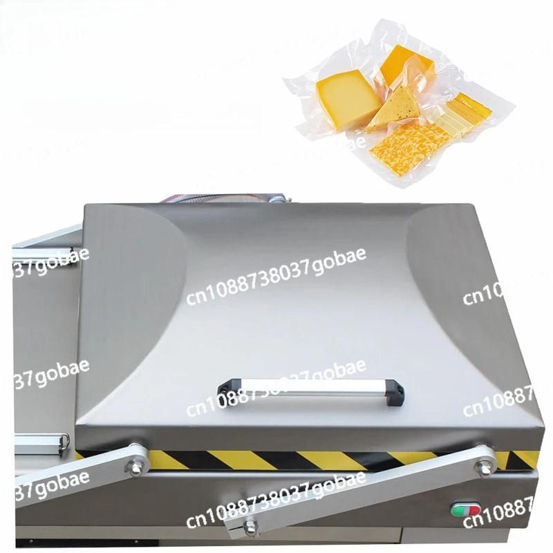 Large double chamber continuous vacuum packaging machine automatic flip vacuum sealing machine