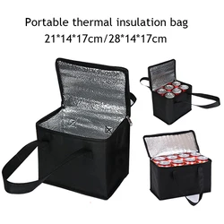 Tragbare Lunch Cooler Bag Falt isolierung Picknick Eis beutel Lebensmittel Thermo beutel Getränke träger isolierte Taschen Bier Liefer beutel