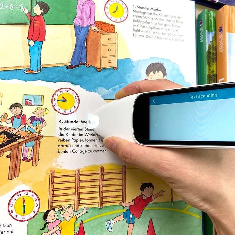 Scantalker OCR Scanner Pen, BT WiFi Handheld Reader, Linux Android System, 112 Languages Translation for Learning Travel