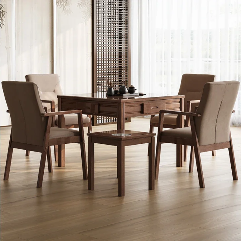 

Solid Wood Mahjong Machine Dining Table Dual-Use Plastic Products (Flower Pots)