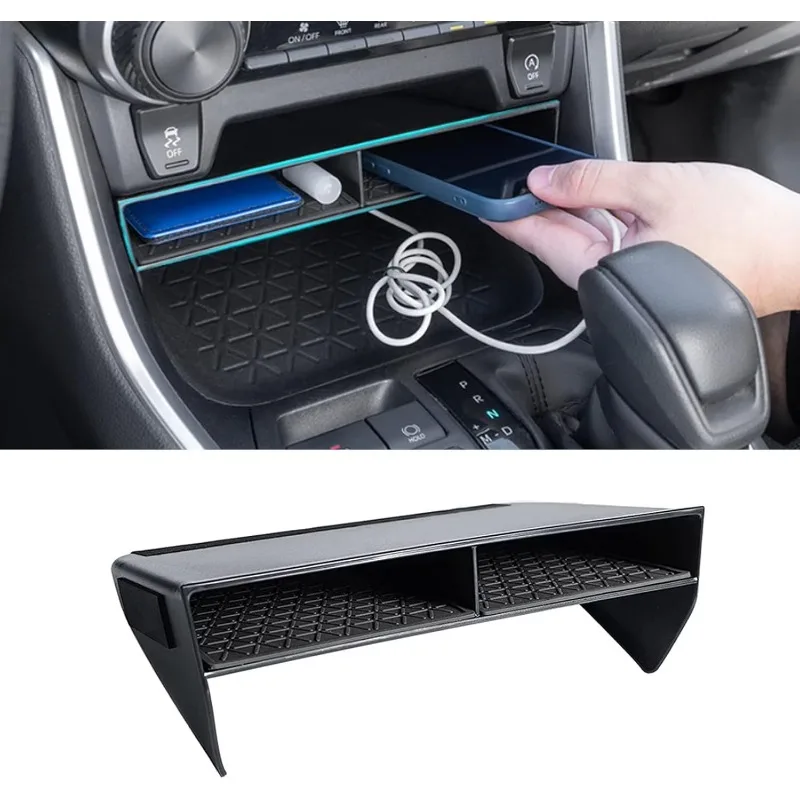 Organizador de Consola Central para Auto, Caja de Almacenamiento Auxiliar para Toyota RAV4 2025 2024 2023 2022 2021 2020 2019, Accesorios