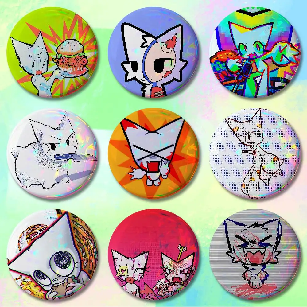 

Creative F-Femtanyl Album Enamel Pin Tinplate Round Brooch Cosplay Nijigen Otaku Culture Badges 58mm 44mm 32mm 75mm 25mm