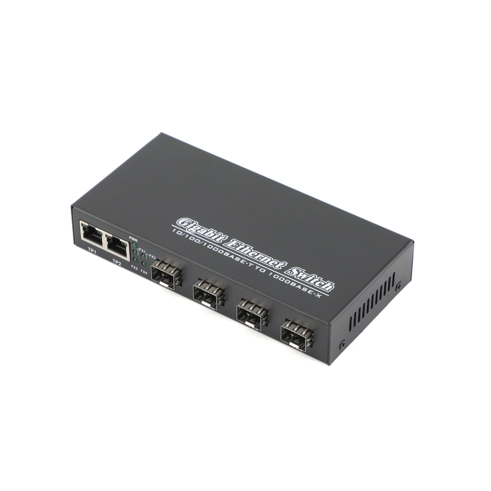 Приемопередатчик 4 SFP на 3 RJ45, 1 шт., гигабитный медиаконвертер SFP, оптоволоконный переключатель 10/100/1000 м с модулем SC SFP 3 км/20 км