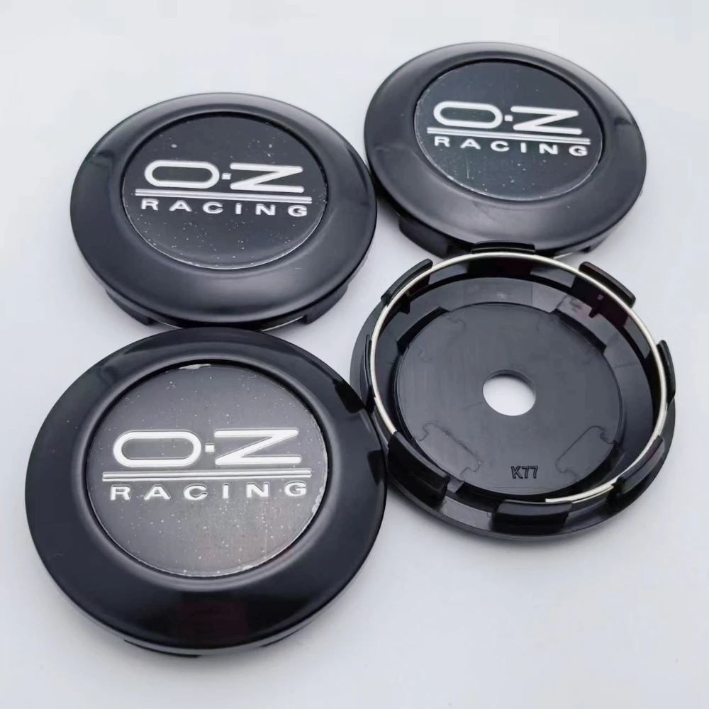

4pcs OZ Racing Logo Emblem Car Wheel Center Caps 77MM Clips 72MM Wheels Hub Dust Cap O.Z Badge Rim Hubcaps Cover Car Accessories