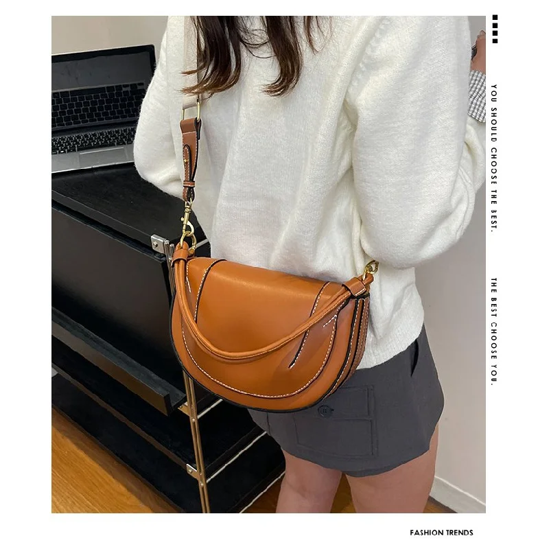 

Стильная женская сумка через плечо из кожи в полоску с принтом в горошек и высококачественная легкая мягкая повседневная сумка Paris Commuter ​