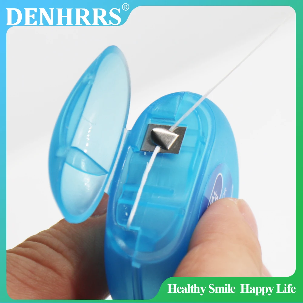 50M Portable Dental Floss Waxed Mint Flavored for Thoroughly Clean in Tight Area Oral Care