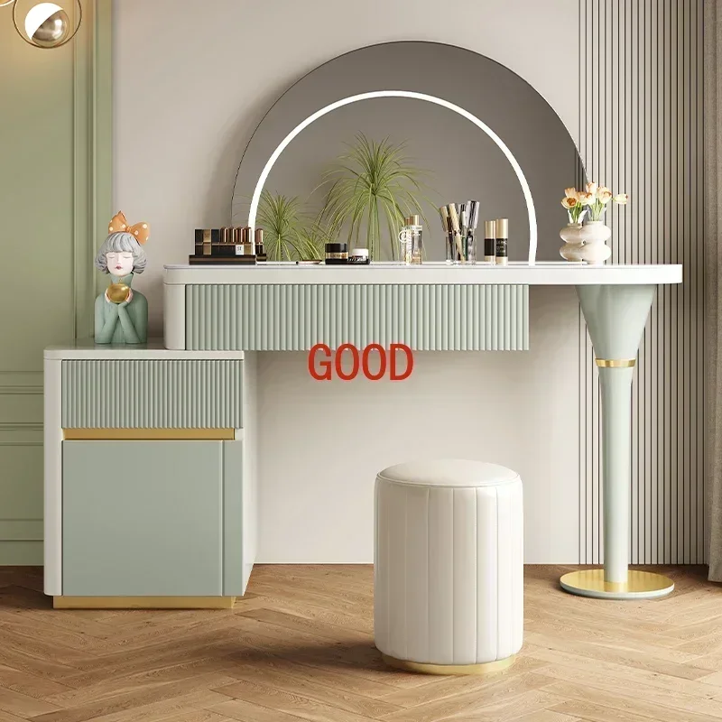 TAO Advanced Sense Nordic Makeup Table Girls Gorgeous Unique Storage Makeup Vanity Drawers Modern Desk Coiffeuse Home Furniture