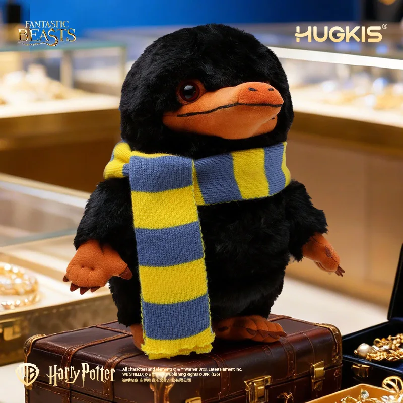 hugkis-ハリーポッター-ファンタスティック・ビースト-ニフラー-ぬいぐるみ-取り外し可能なストライプスカーフ付き-ぬいぐるみ-コレクタブル装飾ギフト-大人向け