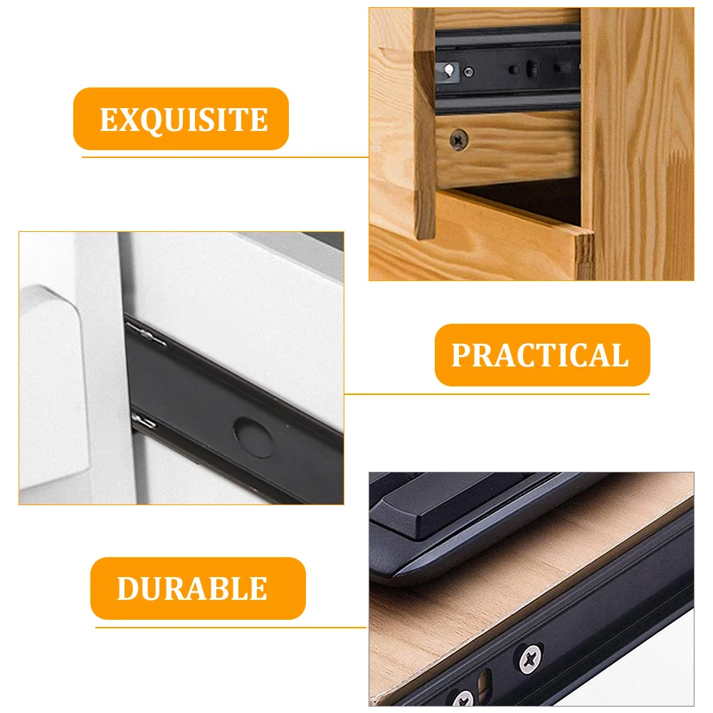 

1 пара направляющих для клавиатуры, стальная усиленная направляющая, боковое крепление, лоток для клавиатуры, сменная направляющая для выдвижного ящика, сверхмощная защита от ржавчины