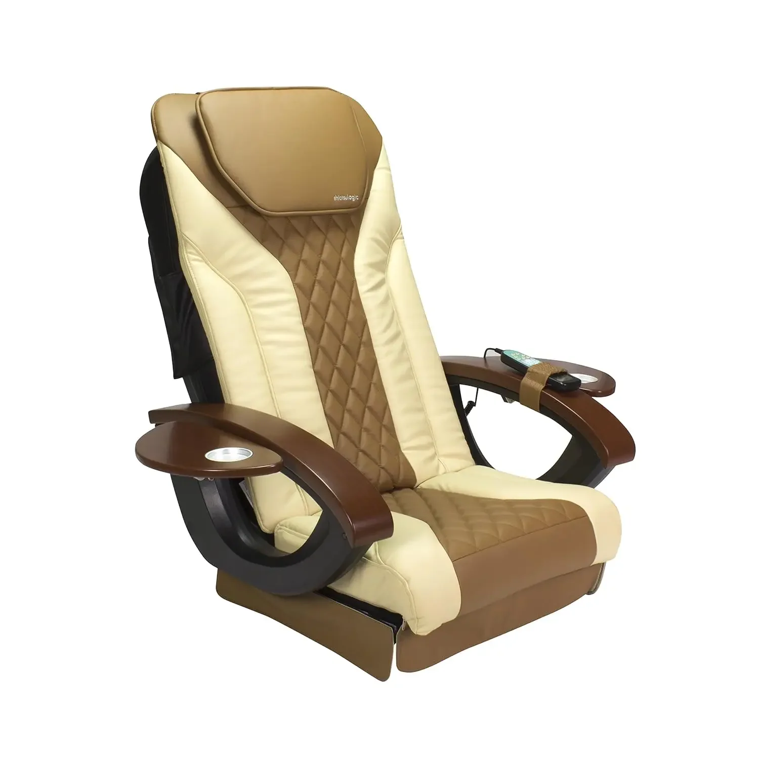 Pedicure Chair Vibration Cover Cushion NEW 2-Tone Cappuccino & Sand