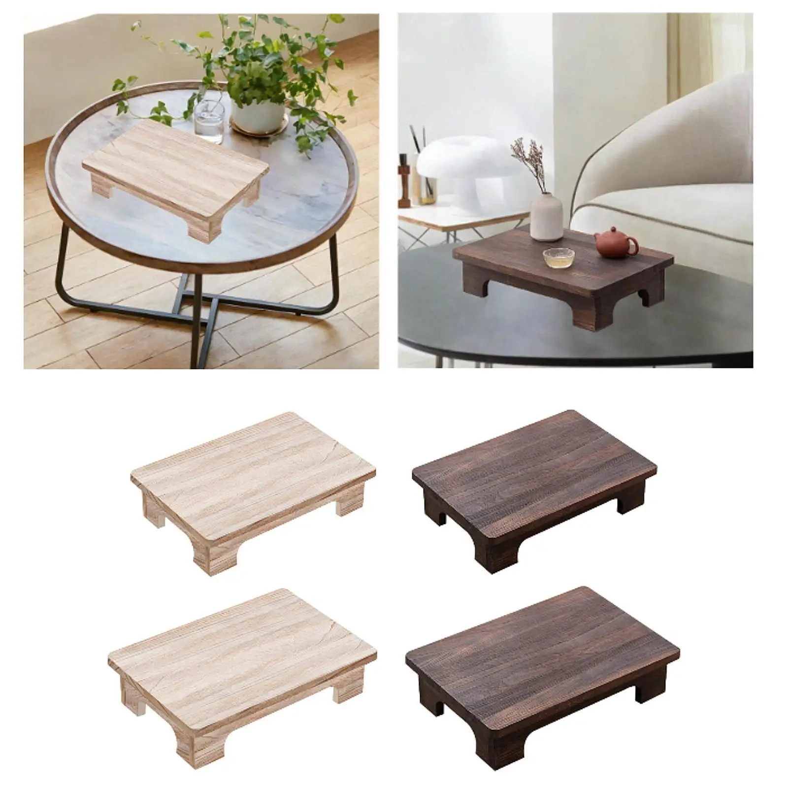 

Wood Low Tea Table Simple Design Suitable for Living Room Area