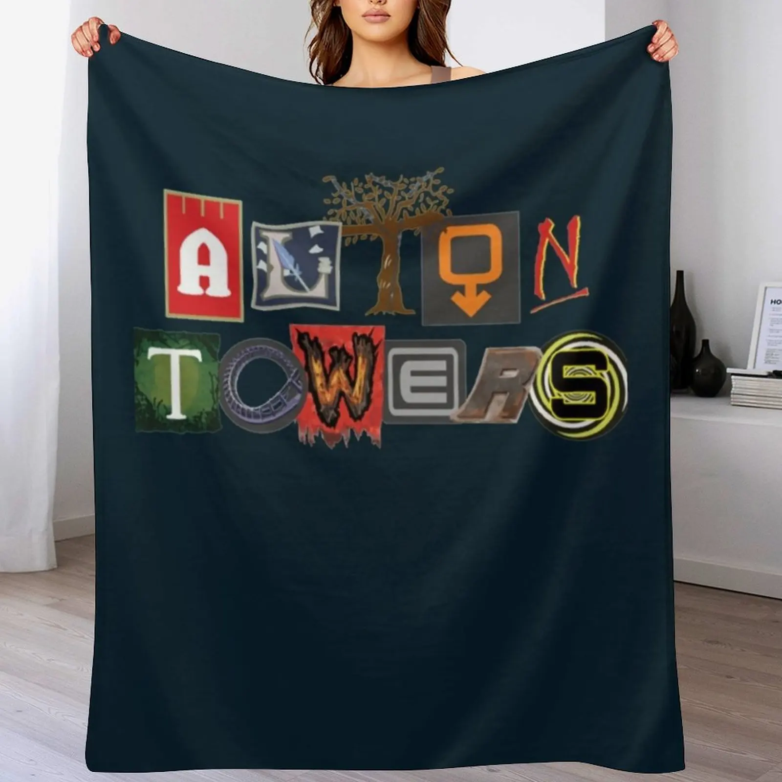 

Alton Towers Collage Throw Blanket Lightweight Cozy Blanket for Bed Sofa