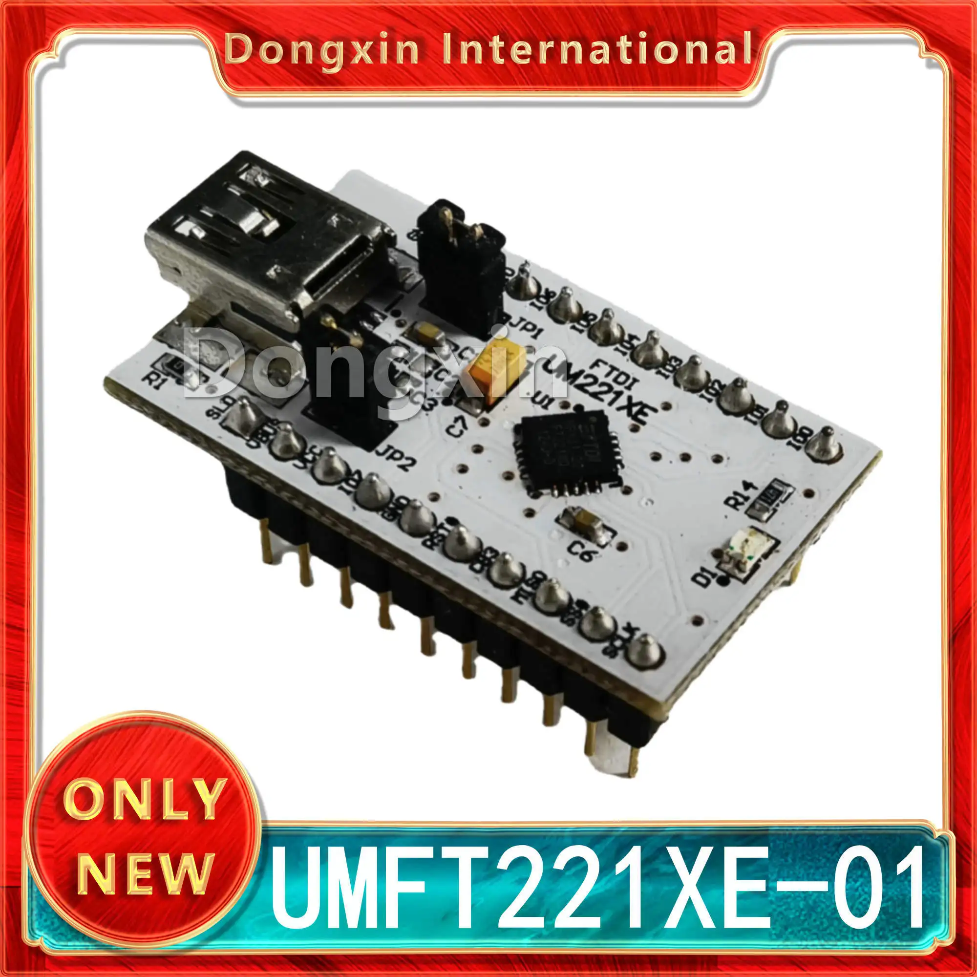 

UMFT221XE-01 USB to Parallel FIFO Development Module for the FT240X FT221X based USB to 8-bit FT1248 Development Module