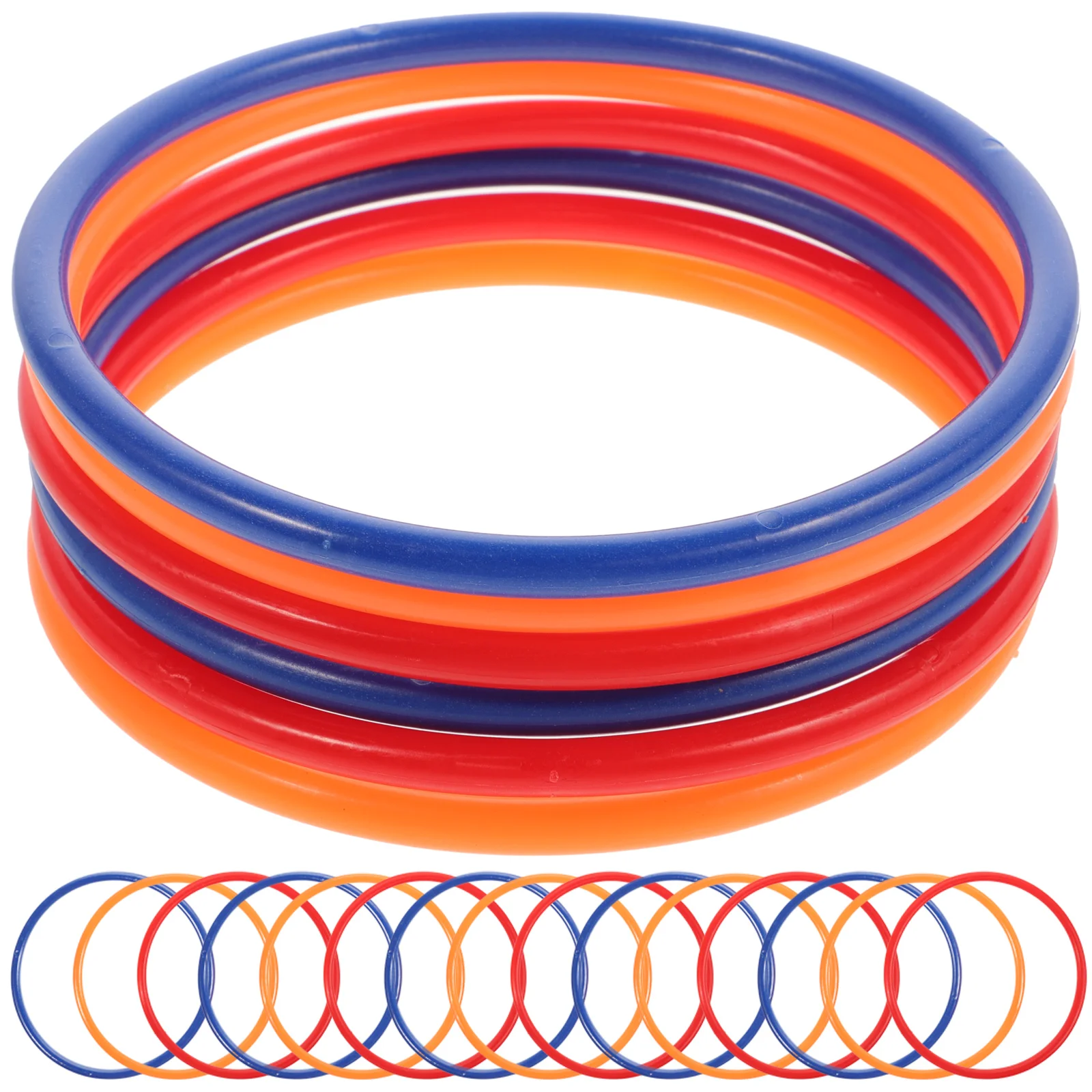 24 Pcs Ring Toy Game Accessories Supplies Parent-child Rings Toys Round Practical Plastic Throwing