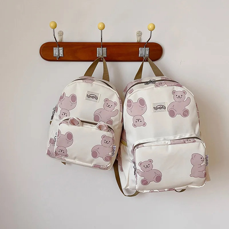 2025 Children School Backpack New Cute Bear Girls Fashion Shoulder Bag Cartoon Lightweight Kids Versatile Preschool Shoulder Bag