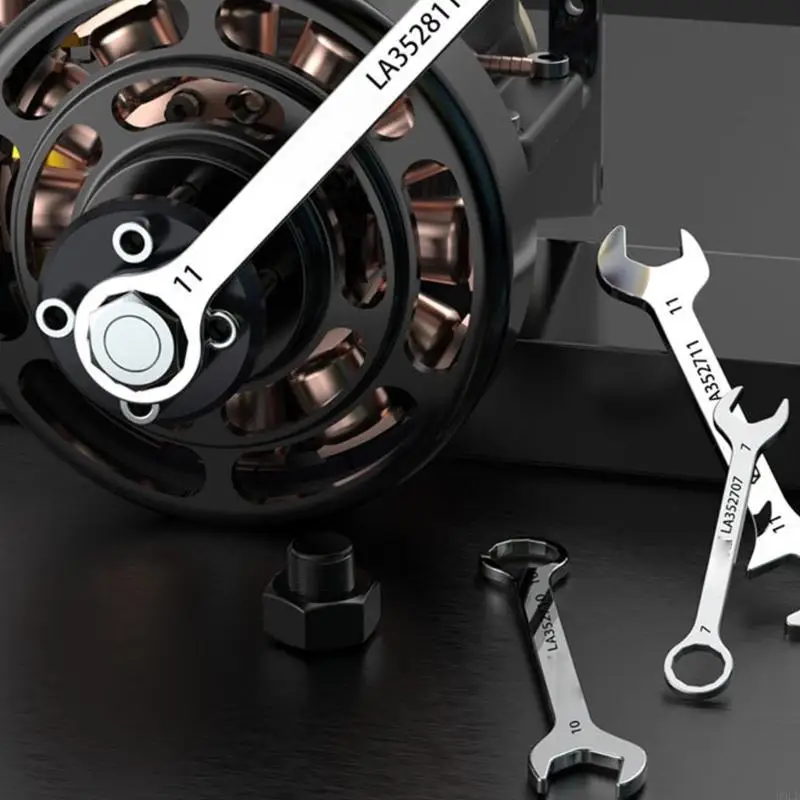 

8/10 Piece Mini Wrench Set High Strength Steel Double Open Ended Spanner Tools for Automotive Repair and DIY Projects D0LD