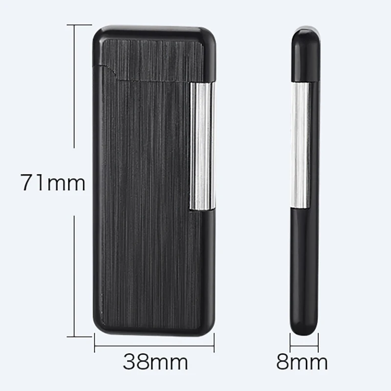 Metal Lighters Metal Flints Gas Lighter Butane Turbo Lighter Flames Cigarettes Lighters Smoking Accessories Gadgets for Men