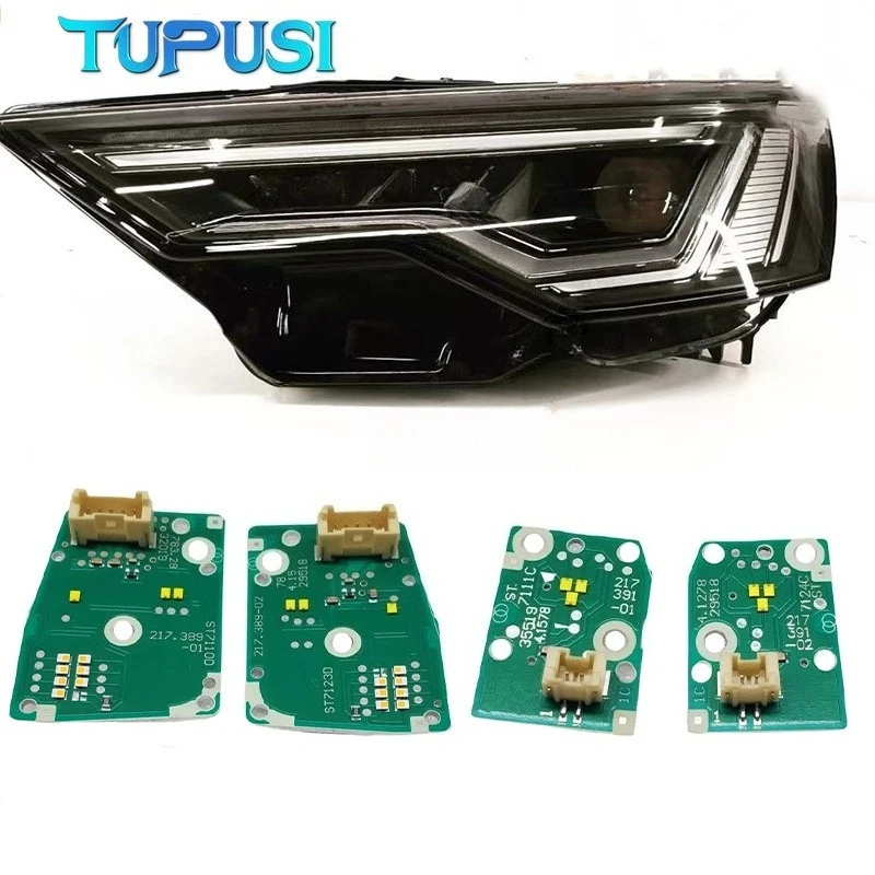 OEM White DRL Boards Chip For 2019 2020 2021 Audi A6L A6 C8 LED Headlight Daytime Running Light Replacement parts