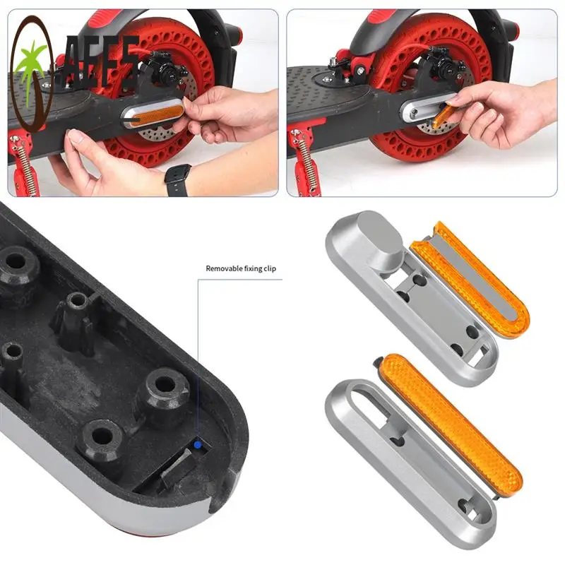 

AEF5-Scooter Modified Decorative Cover M365 Pro 1S Universal Decorative Edge Cover Plastic Block Reflective Strip