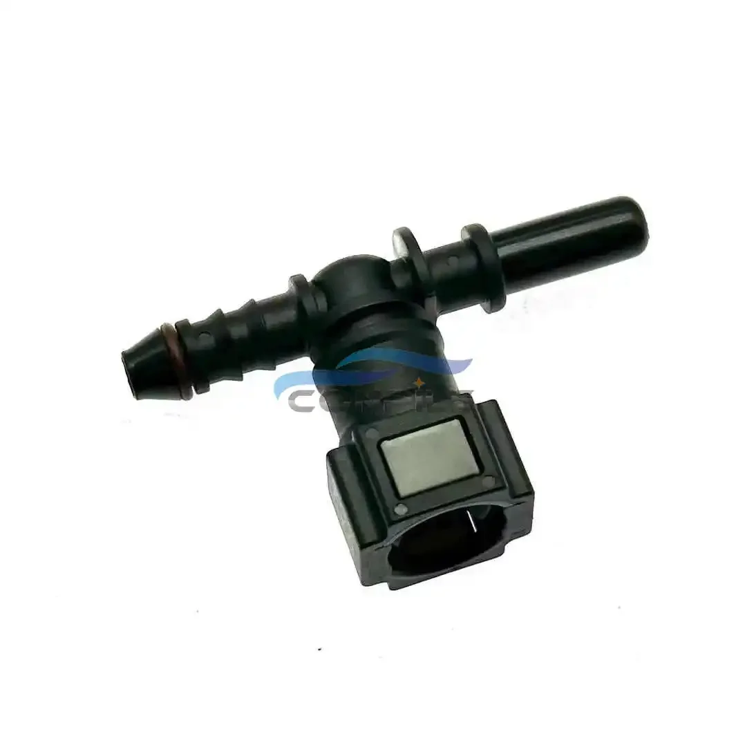 1PC 7.89 three-way automobile fuel pipe quick connector gasoline diesel filter female connector quick plug housing