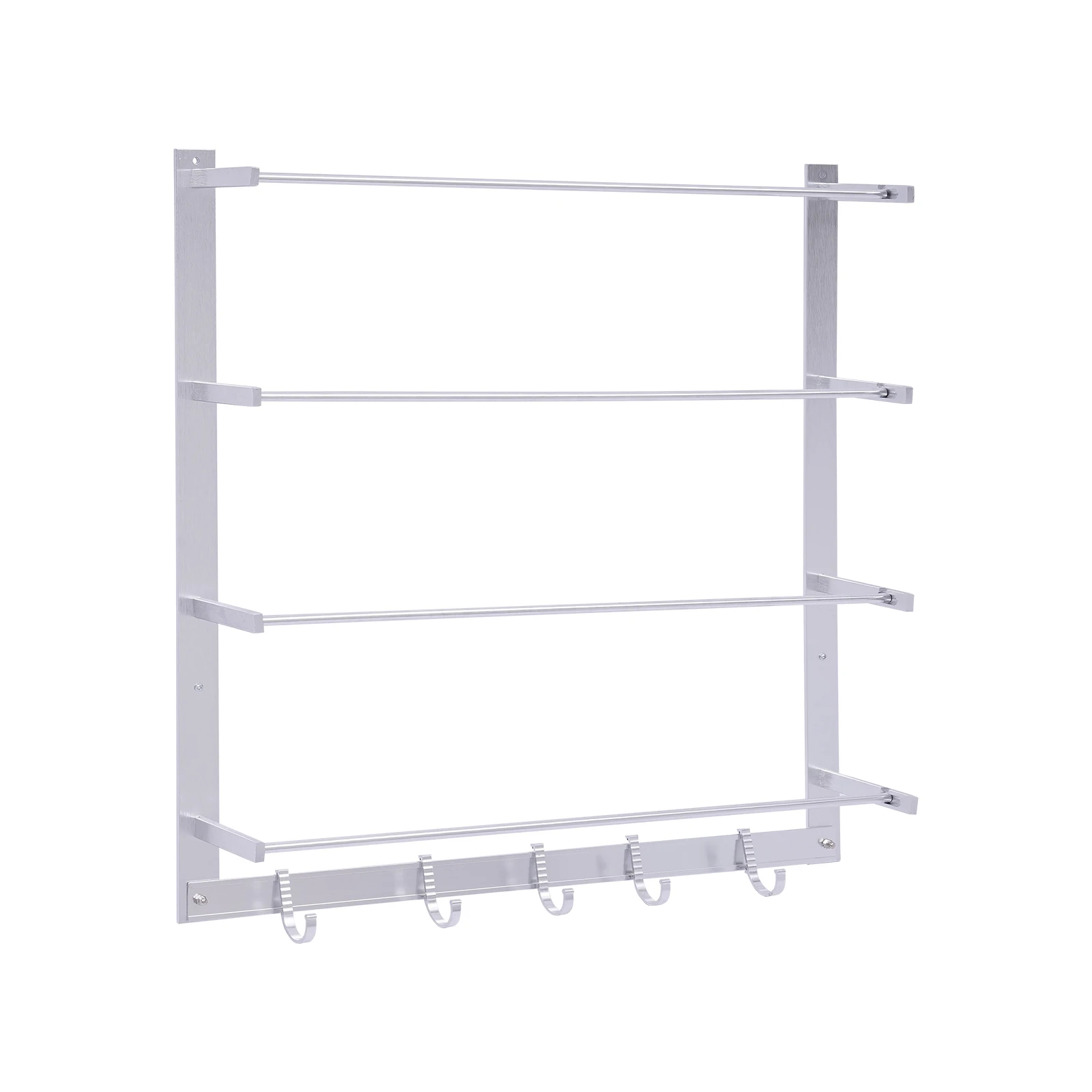 Imagem -04 - Wall Mount Silver Wire Spool Rack Thread Holder Organizador Ribbons Roll Storage Ferramenta de Costura com Material de Liga de Alumínio