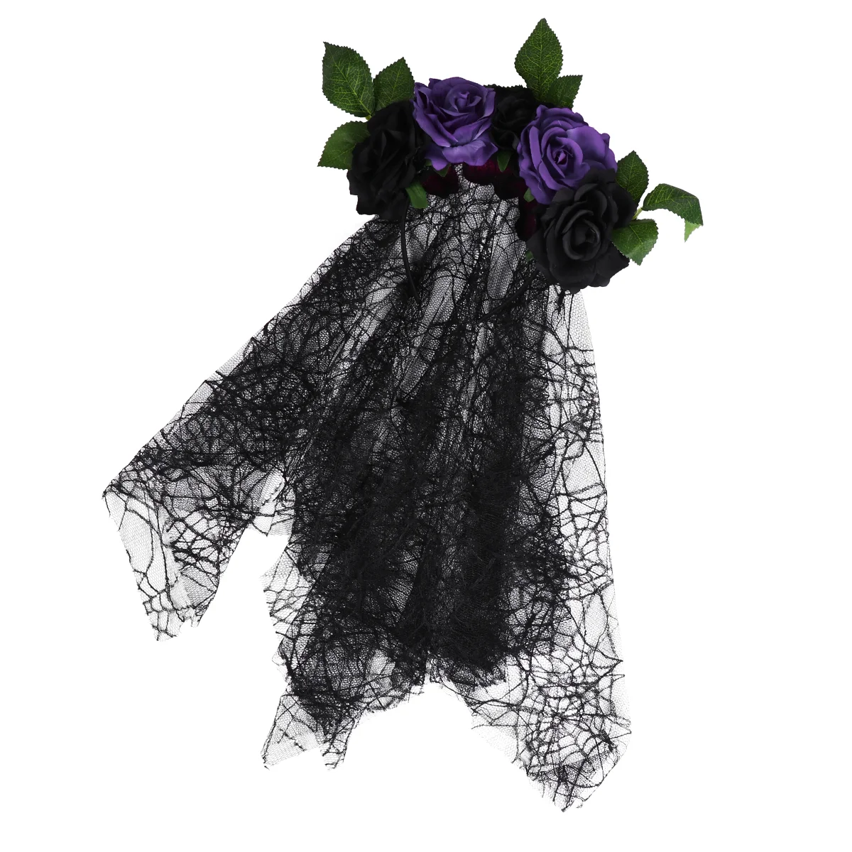 Halloween Flowers Lace Headband Fashion Headbands Hair Party Headdress Floral Hoop Red Rose Miss