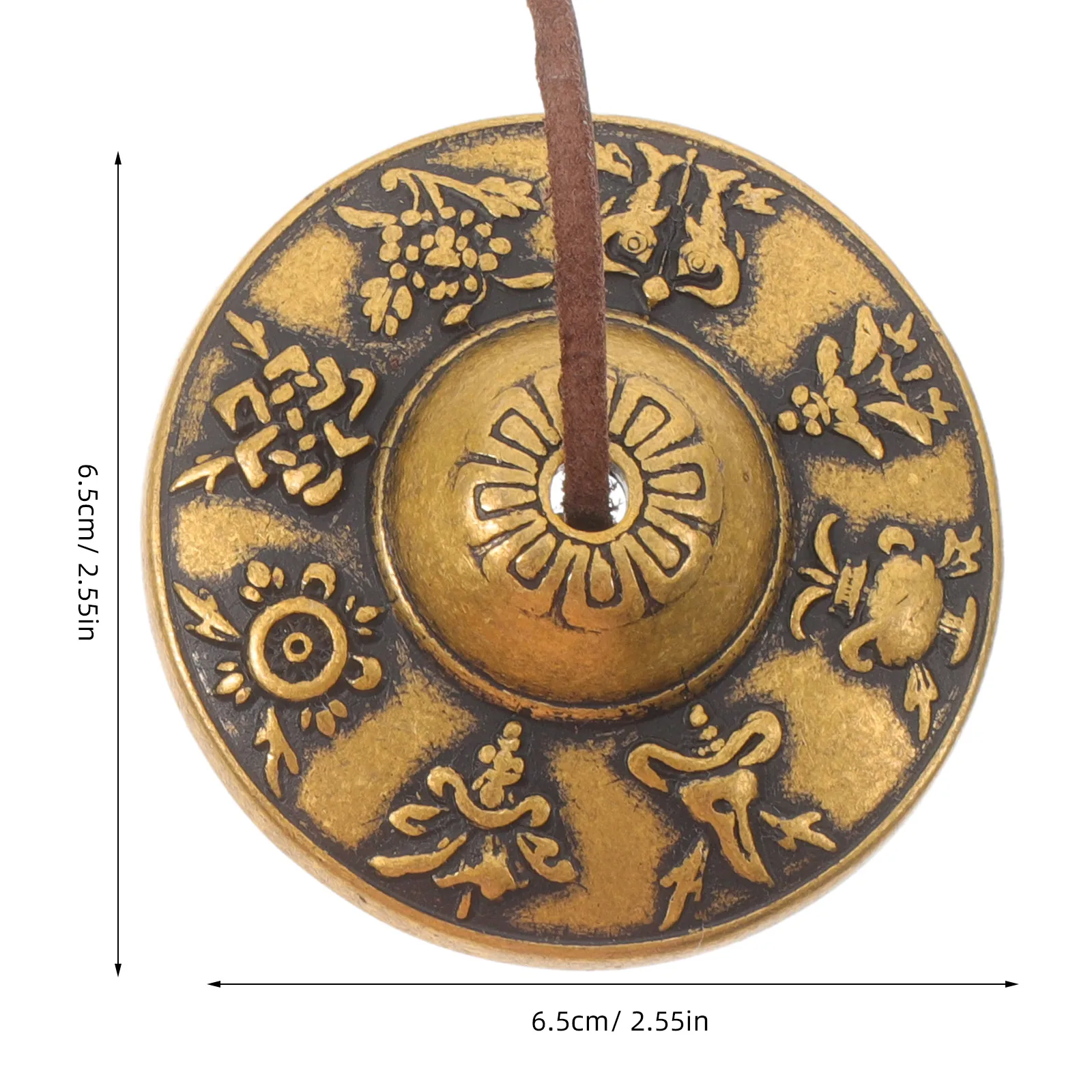 مجموعة الصنج Tingsha النحاسية للتأمل واليوجا والطقوس الروحية أداة قرع الصوت الرنين واضحة فنغ شوي