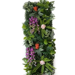 15.74inch *47.24inch Artificial Plant Grass Green Lawn Flower Wall Wedding Party Window Display Photo Prop Hotel Garden Decor