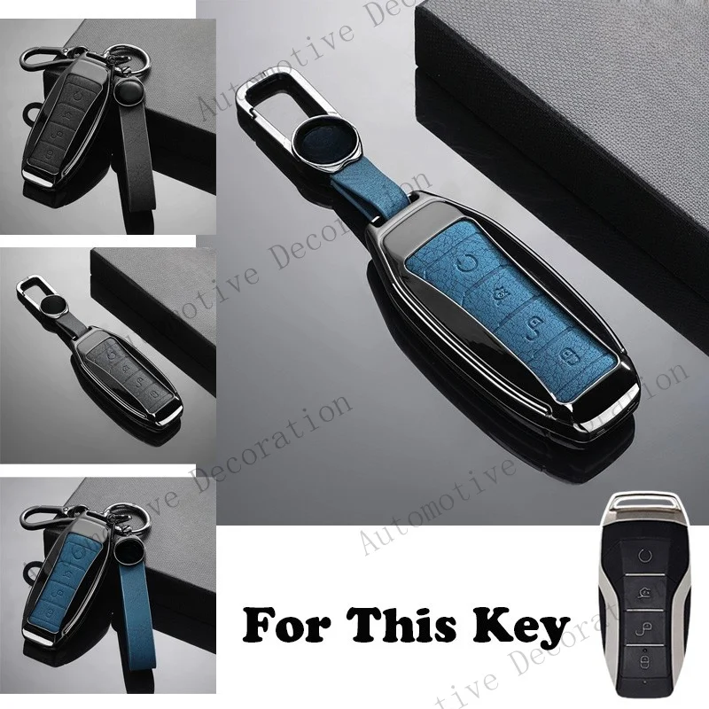 Z+ Leather Car Key Fob Case Cover For BYD Han Ev Tang Dm Qin PLUS Song Pro MAX Yuan