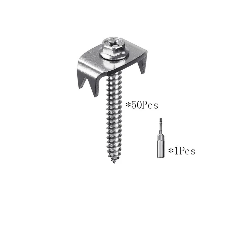 Fence Staples Pins, Reusable Wire Fence Fasteners For Metal Fence Fixing