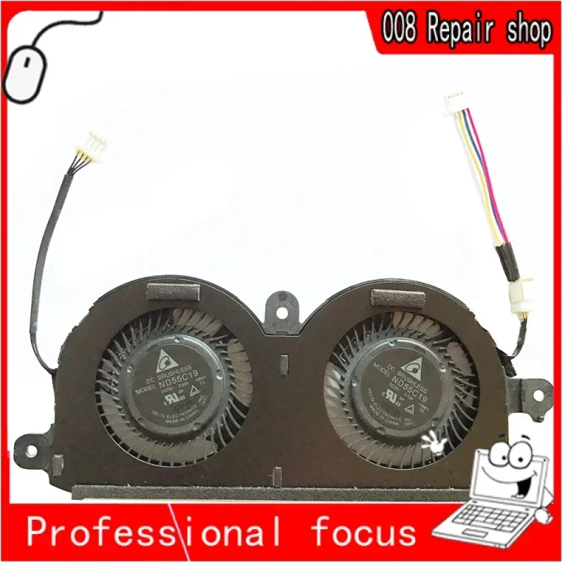 New laptop CPU Notebook pc for Dell XPS 13 9370 cooling Cooler fan 0980WH 980WH CN-09 80WH ND55C19-16M01 DC05V 0.40A XPS13 4PIN