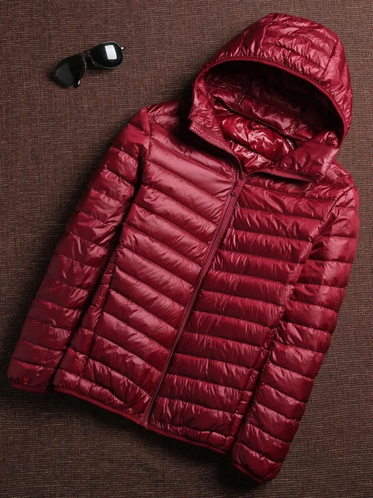 Lente Herfst Fashion Brand Ultra Light Duck Down Jacket Mens Koreaanse Streetwear Veren Jas Hooded Down Jacket Warm Mannen Kleding