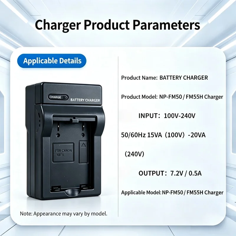 2200mAh Large Capacity, Suitable for Sony NP-FM50 Battery F707 F717 F828 S70 S85 R1 Classic CCD Cannon Camera Stable and Durable