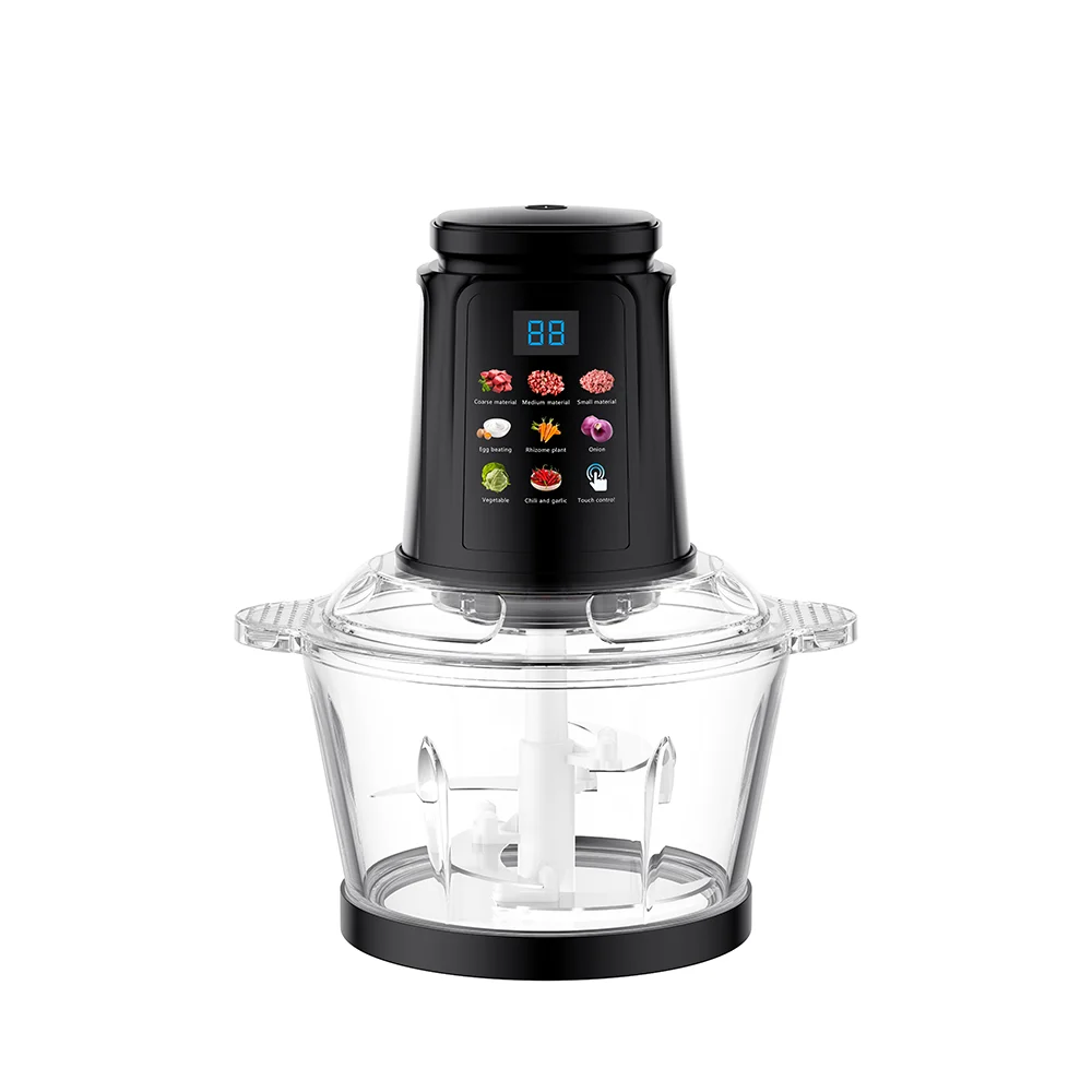 

New Design Digital Touch Chopper Stainless Steel Small Best Meat Chopper Automatic 2L 3L Electric Meat Grinder For Sale