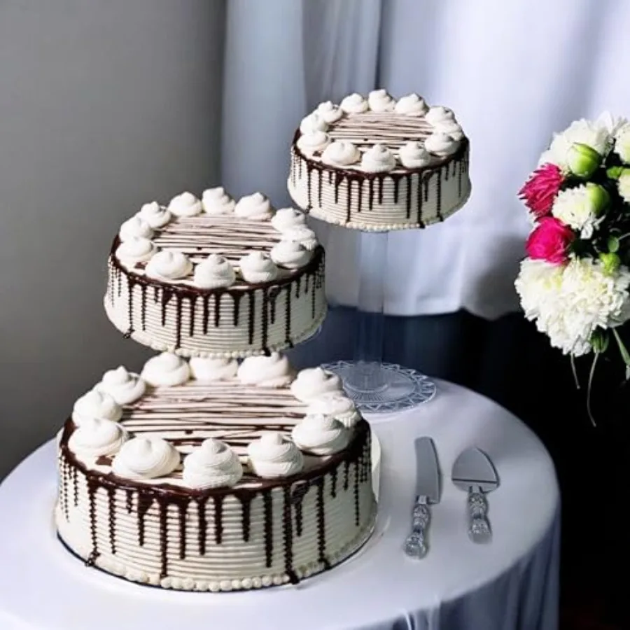 

3 Tier Acrylic Wedding Cake Stand Set Multi-Tier Cake Cupcake Holder Topper Dessert Table Display Set Tiered Tray Cake Stand fo