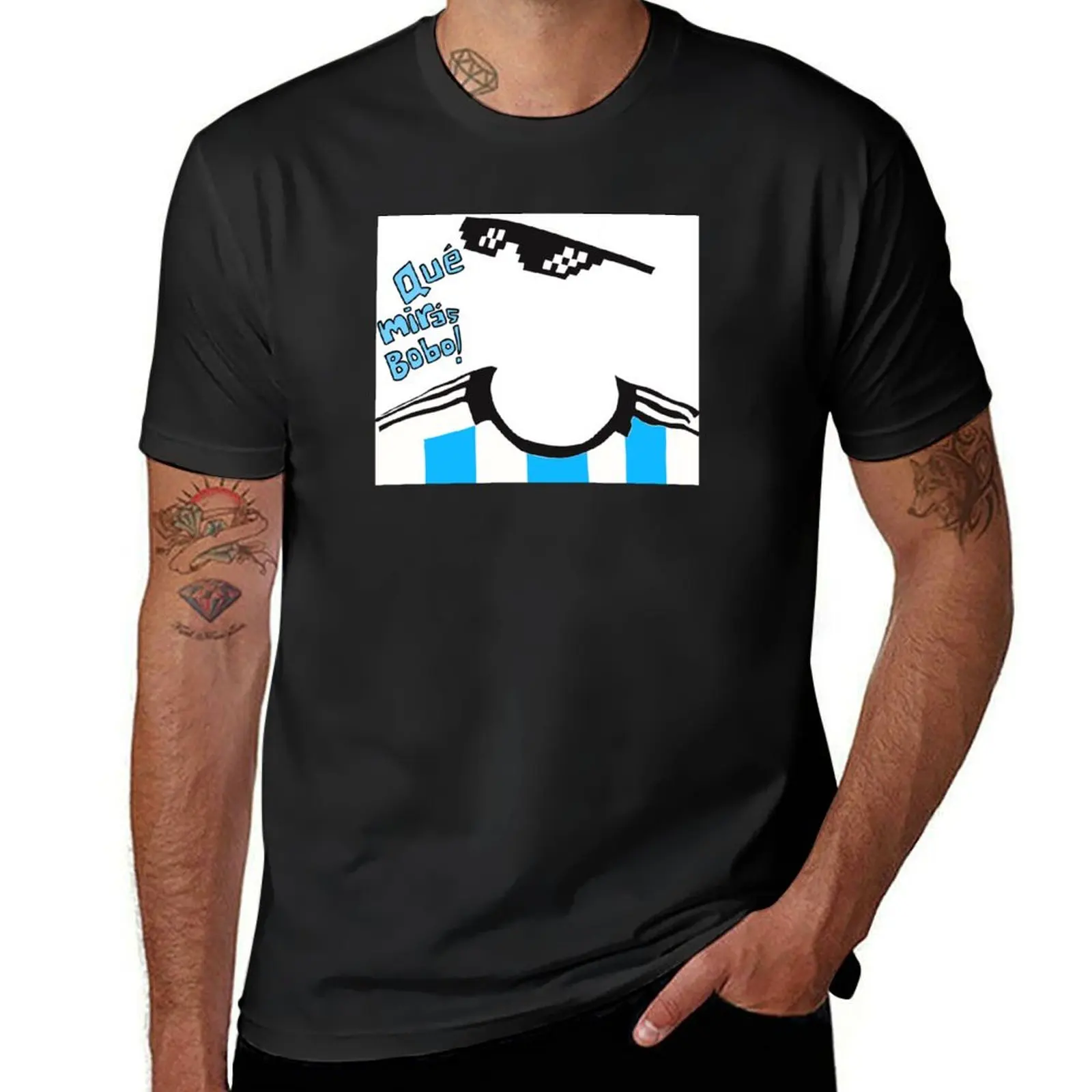 Camiseta de Que mirars bobo para hombre, camisas personalizadas, camisetas gráficas, blusa de gran tamaño