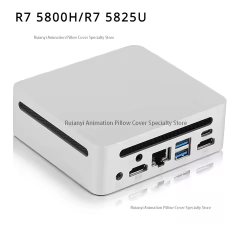 SZBOX AMD Ryzen 7 5825U 5800H MINI PC Windows 11 Pro DDR4 16GB 512GB NVMe SSD WIFI6 BT5.2 Desktop Gaming Computer R5 5600H