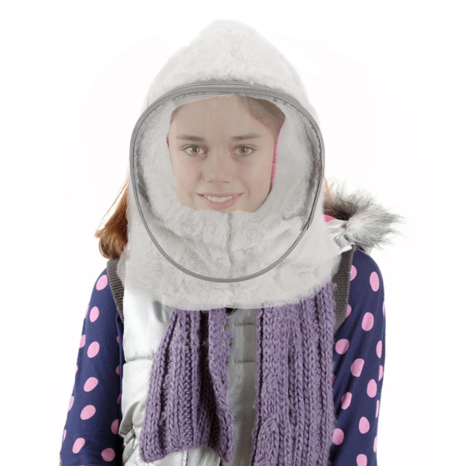 

Children Warm Hat Face Mask Kids Windproof Scarf Cover Toddler Ski Mask Winter Hats Soft ComfortEar Design Children Hat