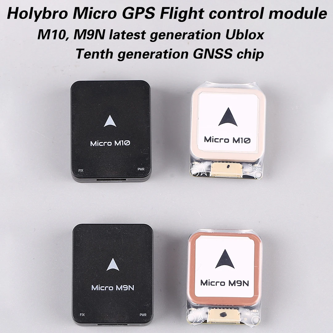 

GPS-модуль Holybro Micro M9N/M10 с цифровым компасом IST8310 и керамической патч-антенной 32x26 мм для радиоуправляемых самолетов и FPV-дронов дальнего радиуса действия