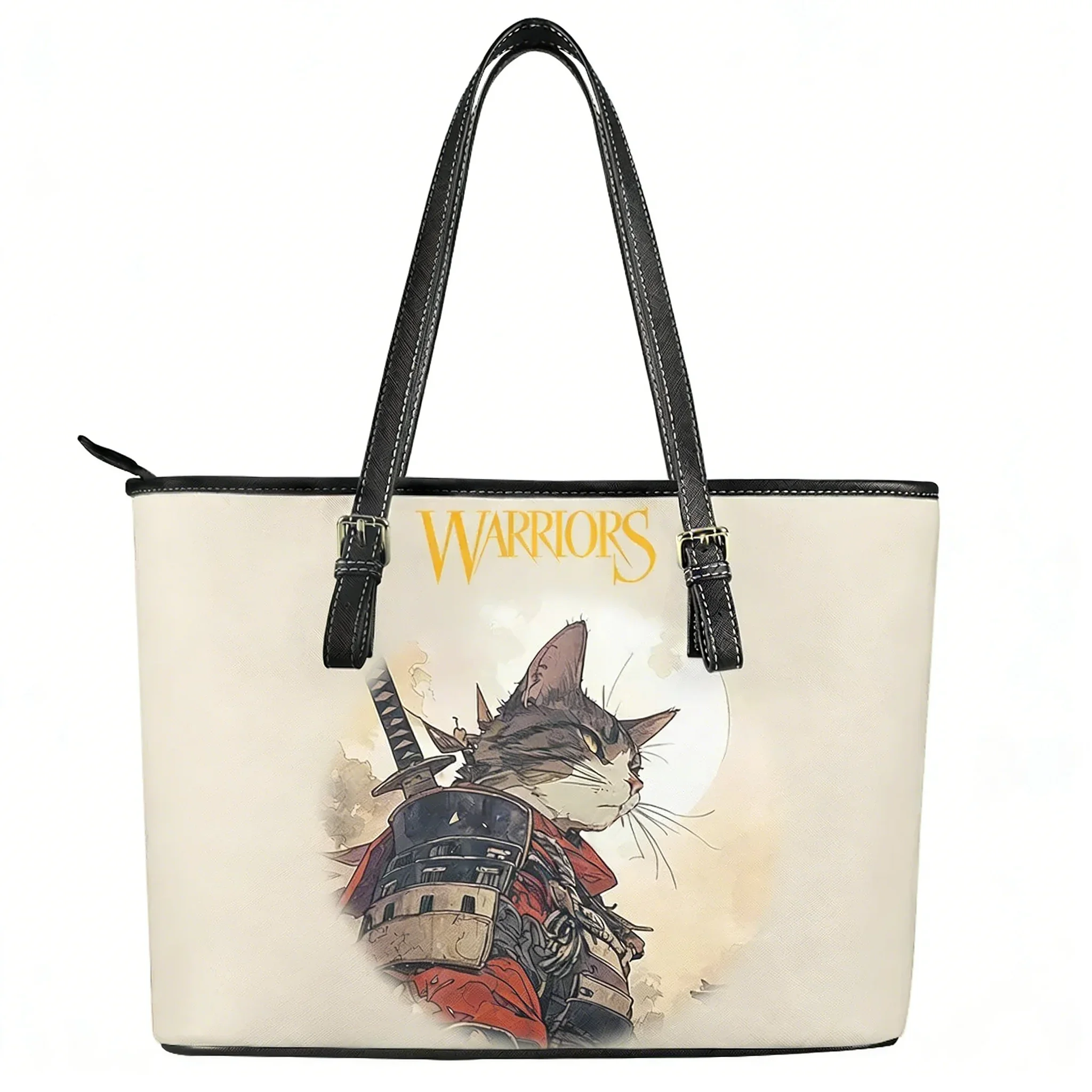 

Cat Warrior Handbag Mens Womens Personalized Tote Bag Fashion Shoulder Bag Business Commuter Leather Print Purse Custom Bags