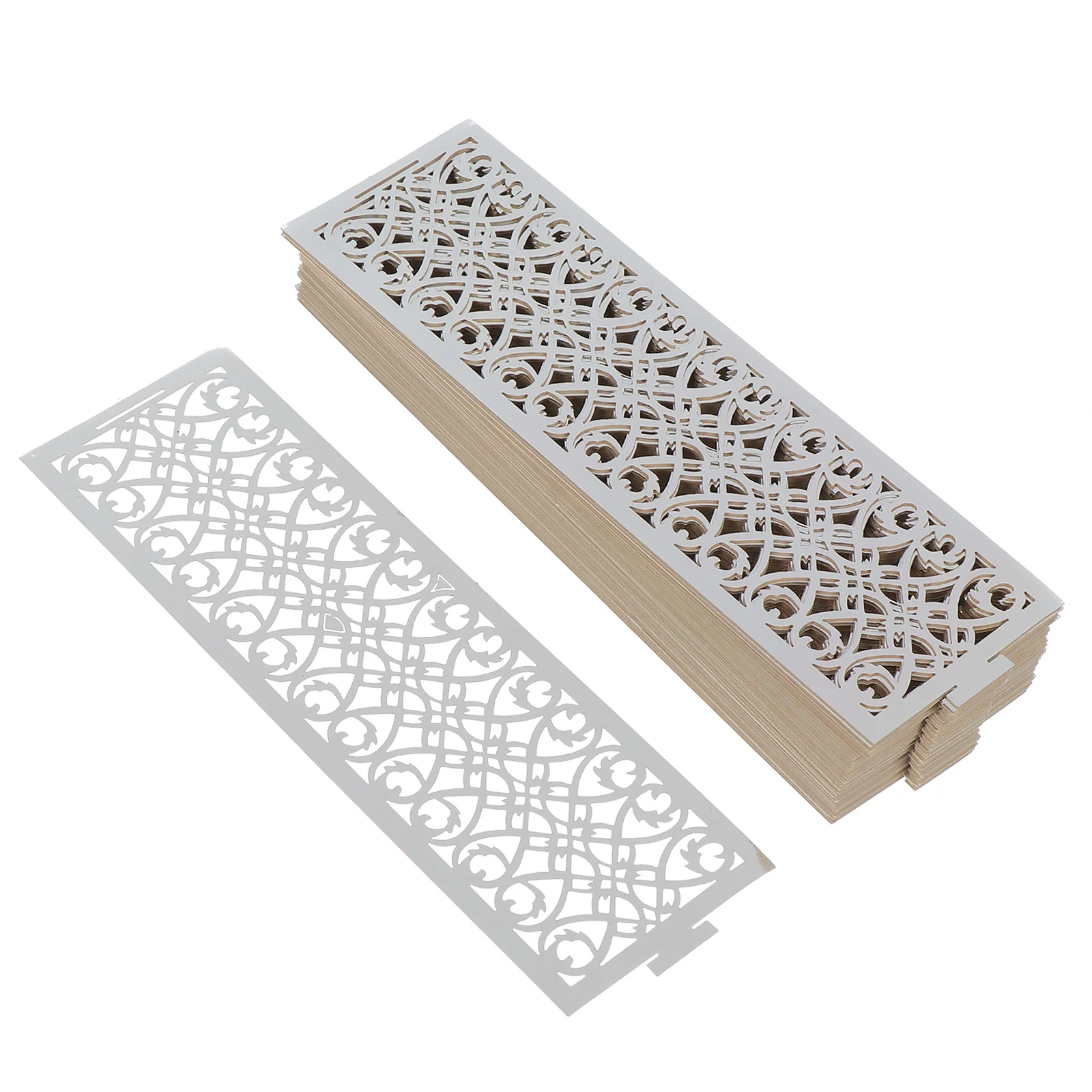 

50Pcs Silver Paper Lamp Enclosures Hollow Design Warm Atmosphere Room Decor Castle Light Wraps Cover Paper