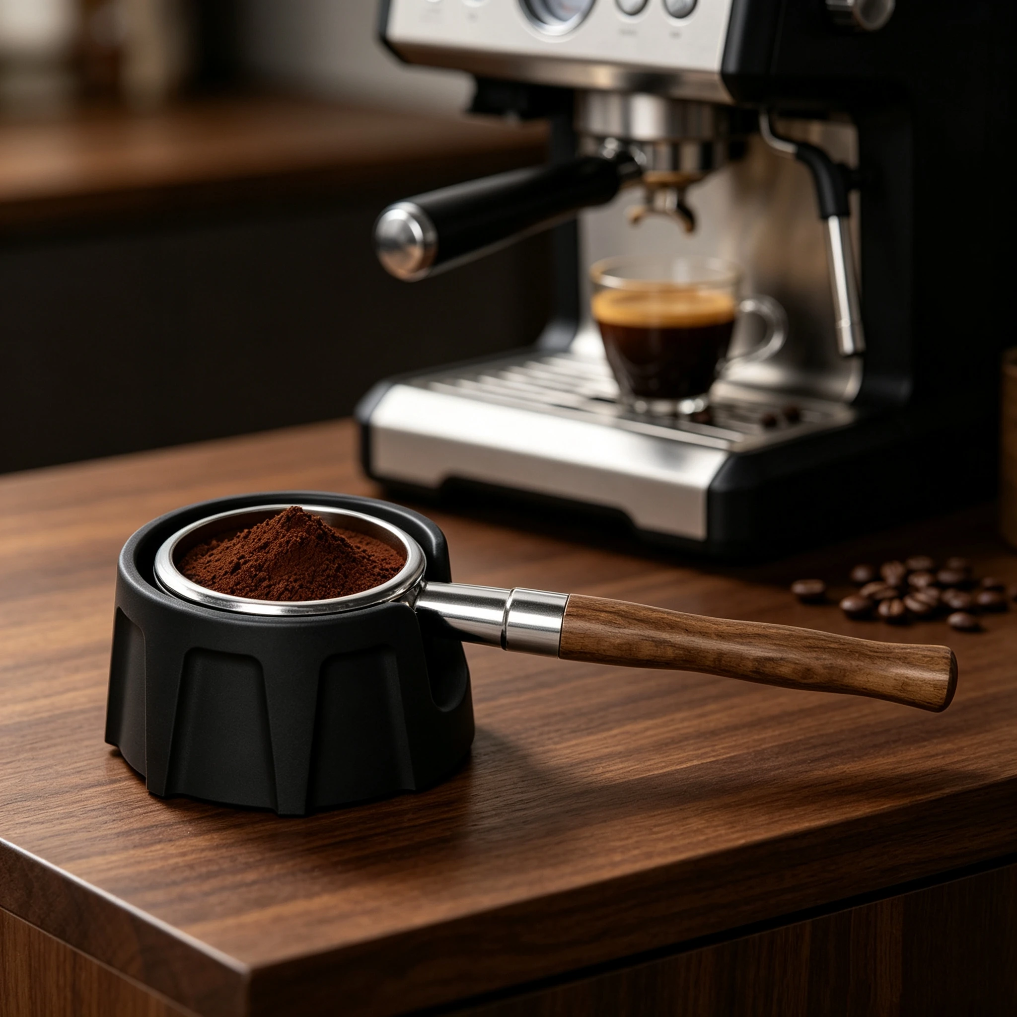 Portafilter Holder Silicone Coffee Tamping Station Espresso Machine Anti‑Slip Stand Barista Coffee Making Accessory Cafe Maker