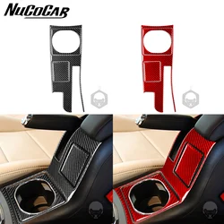 For Benz B Class W245 2005-2011 Carbon Fiber Central Water Cup Handbrake Panel Cover Car Interior Accessories Decorative Sticker