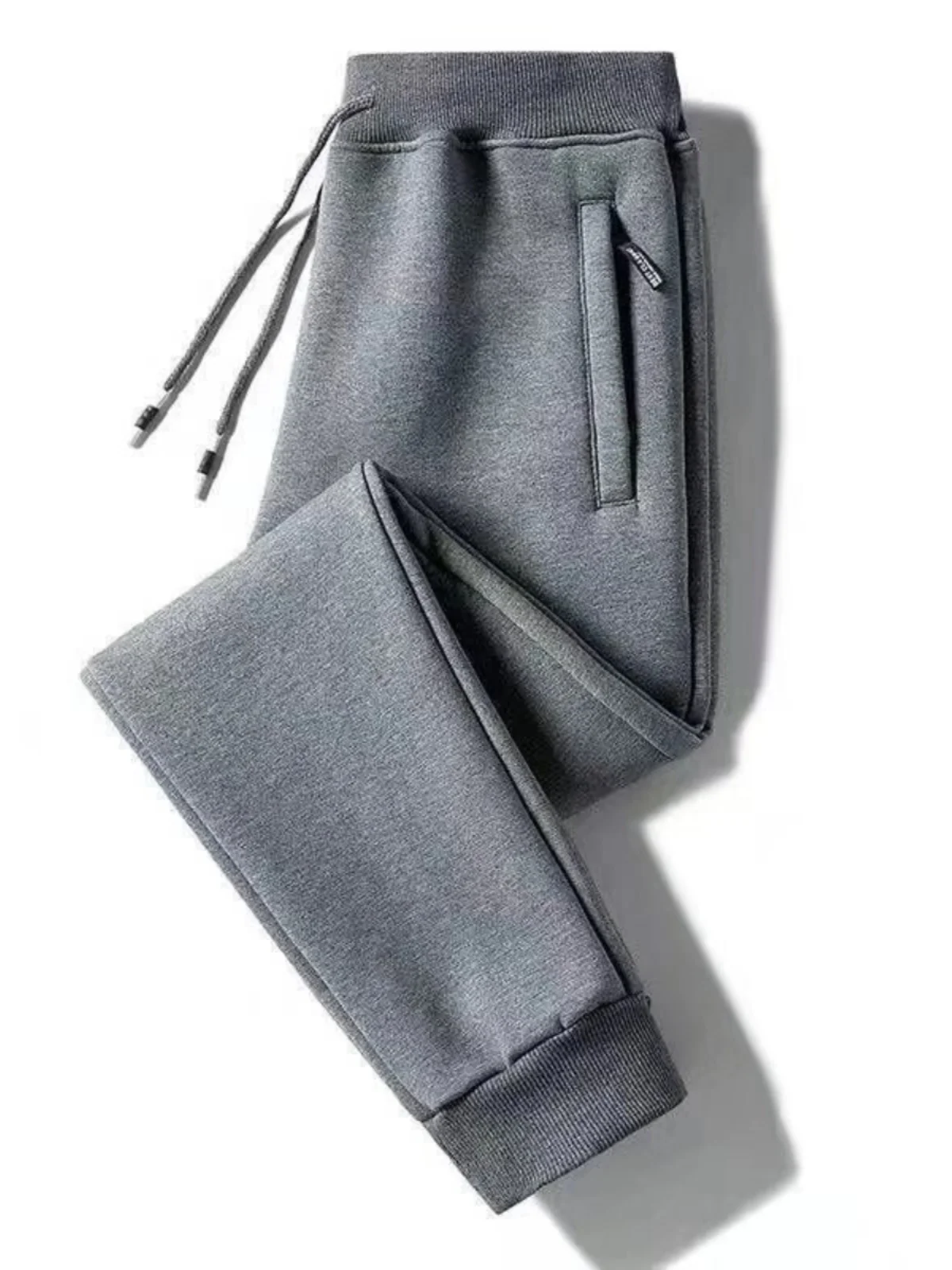 

Thiened Fce Men's Casual Long Pants Autumn Winter Warm Loose Sports Trousers Youth Faion Trendy Color Sweatpants