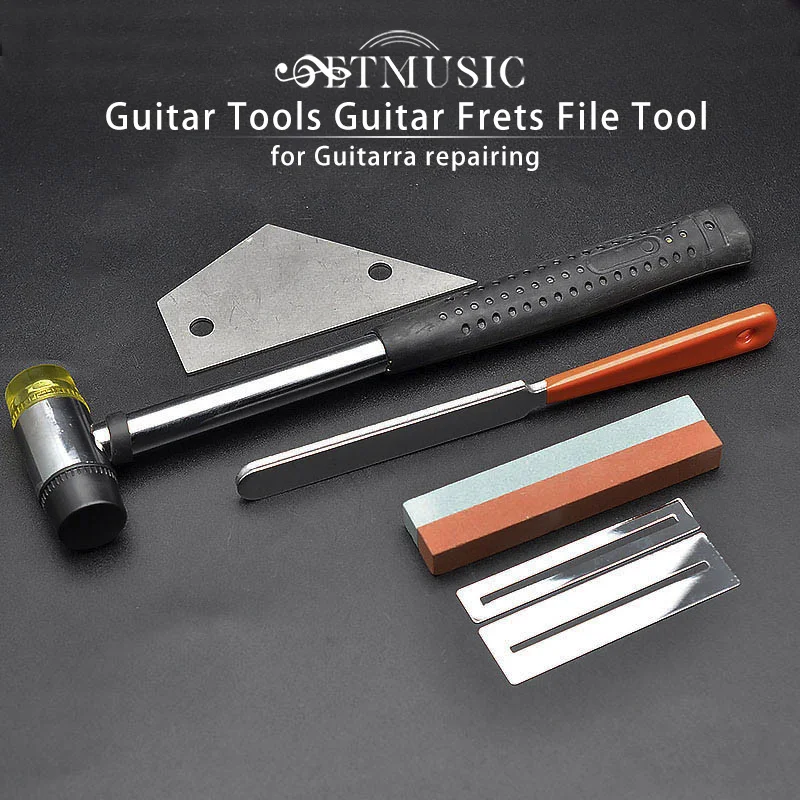 Gitaar Fret Bekroning Bestand Nivellering Tool Slijpen Protectors Reparatie Deel Set Gitaar Reparatie Tool Accessoires